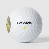 Balles De Golf Palm Tropical d'or feuille (Logo)