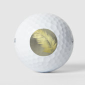 Balles De Golf Palm Tropical d'or feuille (Devant)