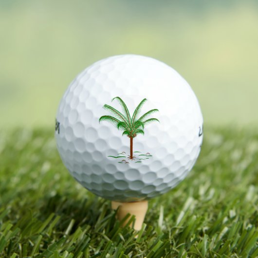 Balles De Golf Palmier tropical (T-shirt Insitu)