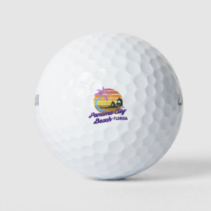 Balles De Golf Panama City Beach Floride Rétro Surf Backpacking U