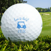 Balles De Golf Panier de golf Initiales monogrammes Live to Golf