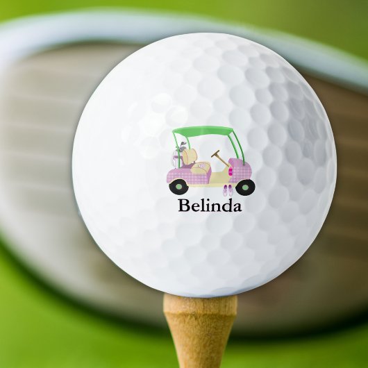 Balles De Golf Panier De Golf Rose Glamore Nom