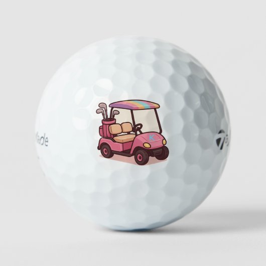 Balles De Golf Panier de golf rose personnalisé (Recto)