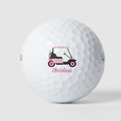 Balles De Golf Panier de golf rose personnalisé (Devant)