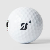 Balles De Golf Panier de golf sur mesure élégant Nom du monogramm (Logo)