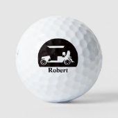 Balles De Golf Panier de golf unique avec Clubs Prénom (Devant)