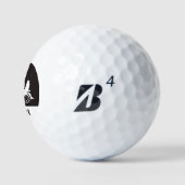 Balles De Golf Panier de golf unique avec Clubs Prénom (Logo)