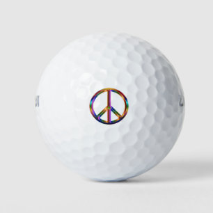 Balles De Golf Panneau de Paix Chrome