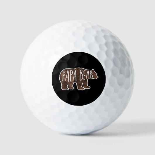 Balles De Golf Papa Bear Classique (Recto)