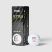 Balles De Golf Papa de la douce fraise d'anniversaire (Emballage)