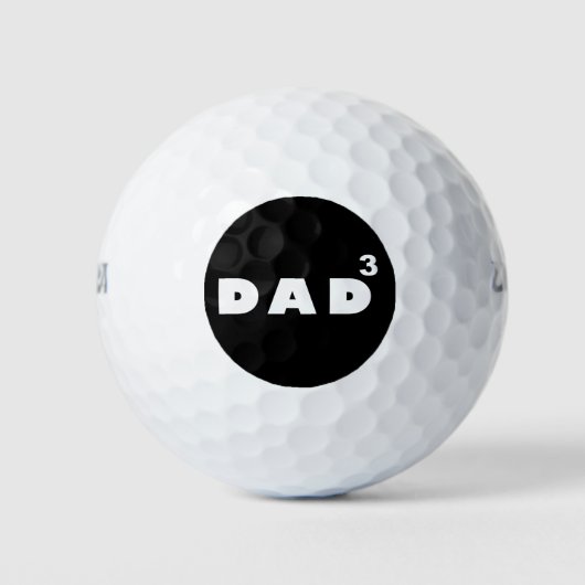 Balles De Golf Papa de trois (Devant)