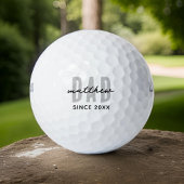 Balles De Golf Papa Depuis 20XX Moderne Simple Preppy