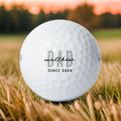 Balles De Golf Papa Depuis 20XX Moderne Simple Preppy
