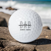 Balles De Golf Papa Depuis 20XX Moderne Simple Preppy