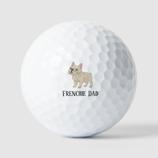 Balles De Golf Papa Frenchie (Recto)