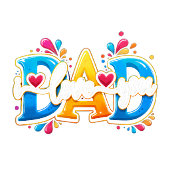 Balles De Golf papa je t'aime rose