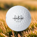 Balles De Golf Papa le plus frais depuis 20XX Moderne Simple Prep<br><div class="desc">Ce design simple et moderne est composé de la typographie de san serif.</div>