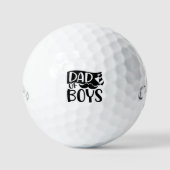 Balles De Golf Papa Of Boys Mustache (Recto)