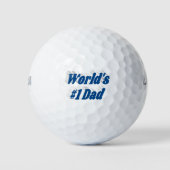 Balles De Golf Papa, texte bleu (Devant)