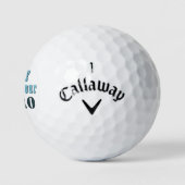 Balles De Golf Papa, tu es notre héros Typographie Fête des Pères (Logo)