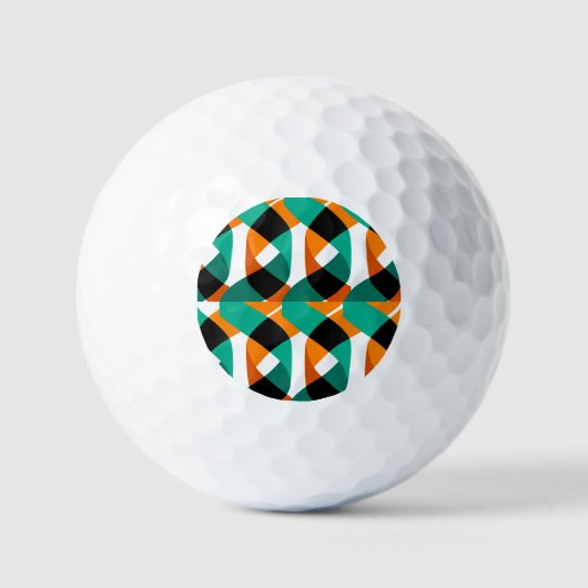 Balles De Golf Papier peint rétro : Conception Vintage (Recto)