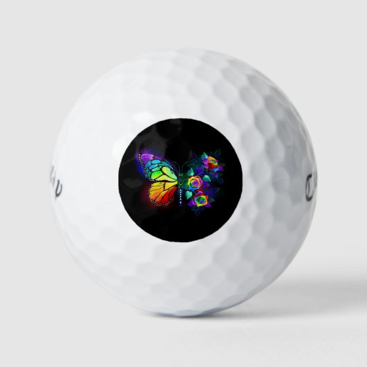 Balles De Golf Papillon arc-en-ciel (Devant)