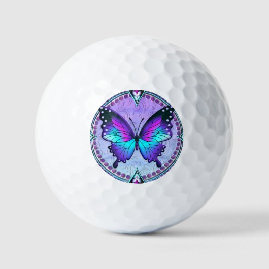 Balles De Golf Papillon de sublimation avec Arrière - plan (Recto)
