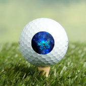 Balles De Golf Papillon Morpho sur fond sombre (T-shirt Insitu)