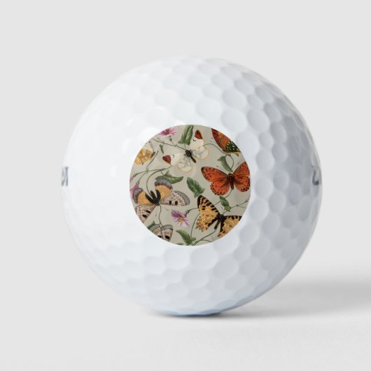 Balles De Golf Papillon Moth Nature Collection Dessin (Devant)