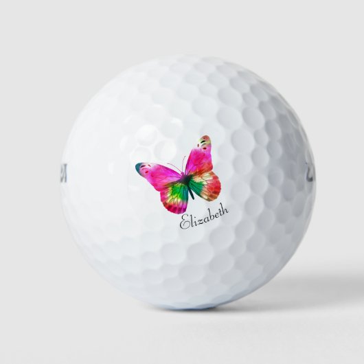 Balles De Golf Papillon rose (Devant)
