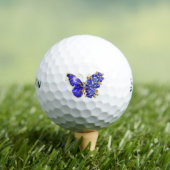 Balles De Golf Papillon saphir à fleurs (T-shirt Insitu)