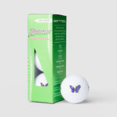 Balles De Golf Papillon saphir à fleurs (Conditionnement)