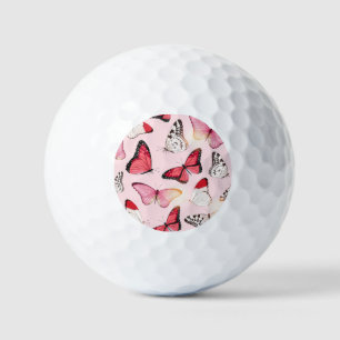 Balles De Golf Papillon tropical détaillé : Motif Vintage