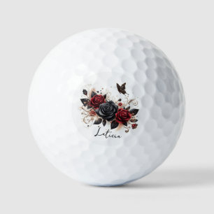 Balles De Golf Papillons et Roses