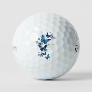 Balles De Golf Papillons volants bleus Morpho