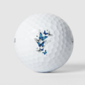 Balles De Golf Papillons volants bleus Morpho (Devant)