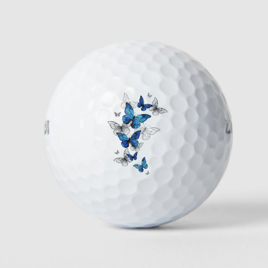 Balles De Golf Papillons volants bleus Morpho (Devant)