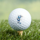 Balles De Golf Papillons volants bleus Morpho (T-shirt Insitu)