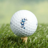 Balles De Golf Papillons volants bleus Morpho (T-shirt Insitu)