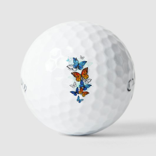 Balles De Golf Papillons volants Morpho et Monarch (Recto)