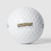 Balles De Golf Papy!!! Bande dessinée simple et cool moderne (Devant)