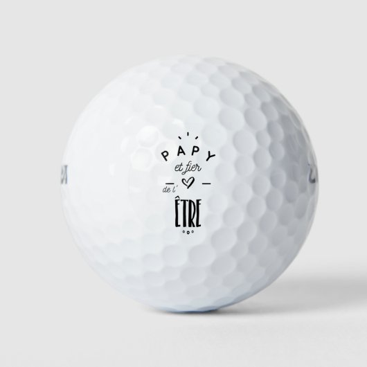 Balles De Golf Papy et fier de l'être (Devant)