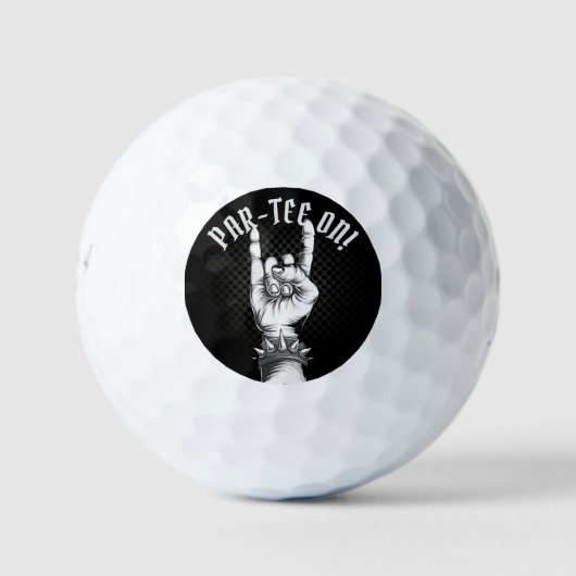 Balles De Golf Par Tee On Horns Up (Devant)