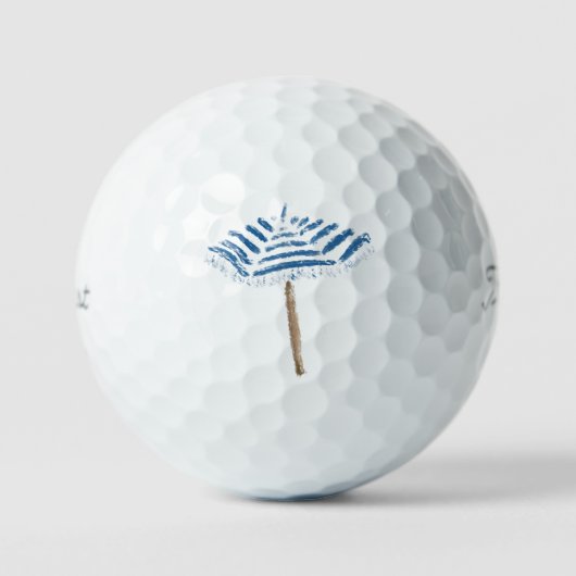 Balles De Golf Parapluie de plage (Recto)