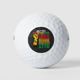 Balles De Golf Parce que Mes ancêtres n'étaient pas libres en 177