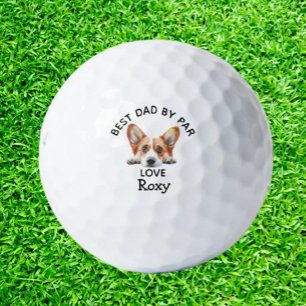 Balles De Golf Parfait CADEAU Corgi pour le meilleur papa par Par