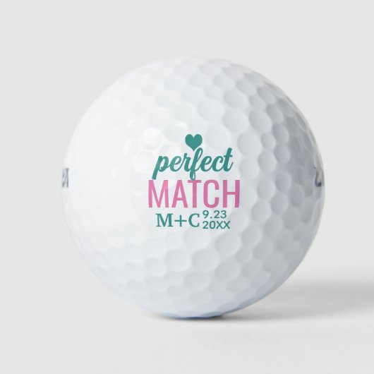 Balles De Golf Parfait Match Douche Bachelorette Mariage Faveurs (Devant)