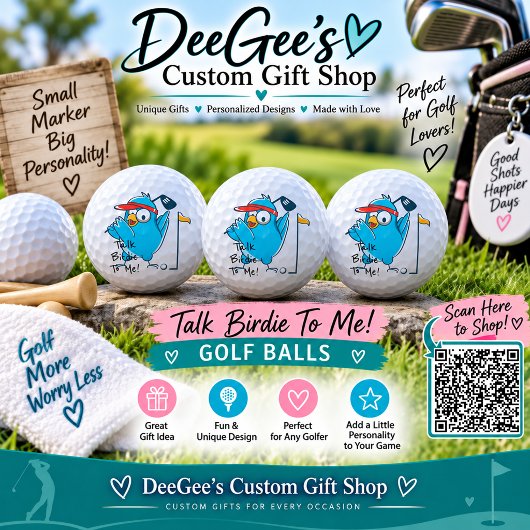 Balles De Golf Parle Oiseau à Moi !