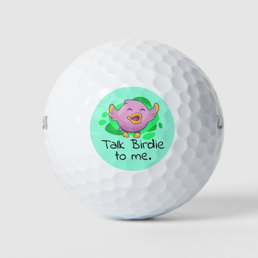 Balles De Golf Parlez à Birdie (Devant)