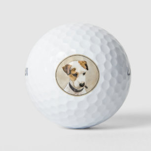 Balles De Golf Parson Jack Russell Terrier Peinture - Chien Art